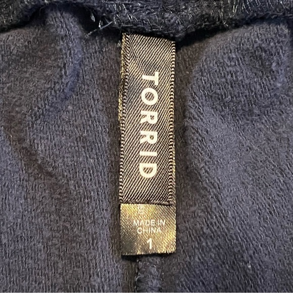 TORRID Fleece Pants Womens Size 1 Blue Pull On Elastic Waist Casual - Picture 4 of 7